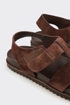 Brown Leather Men's Sandal