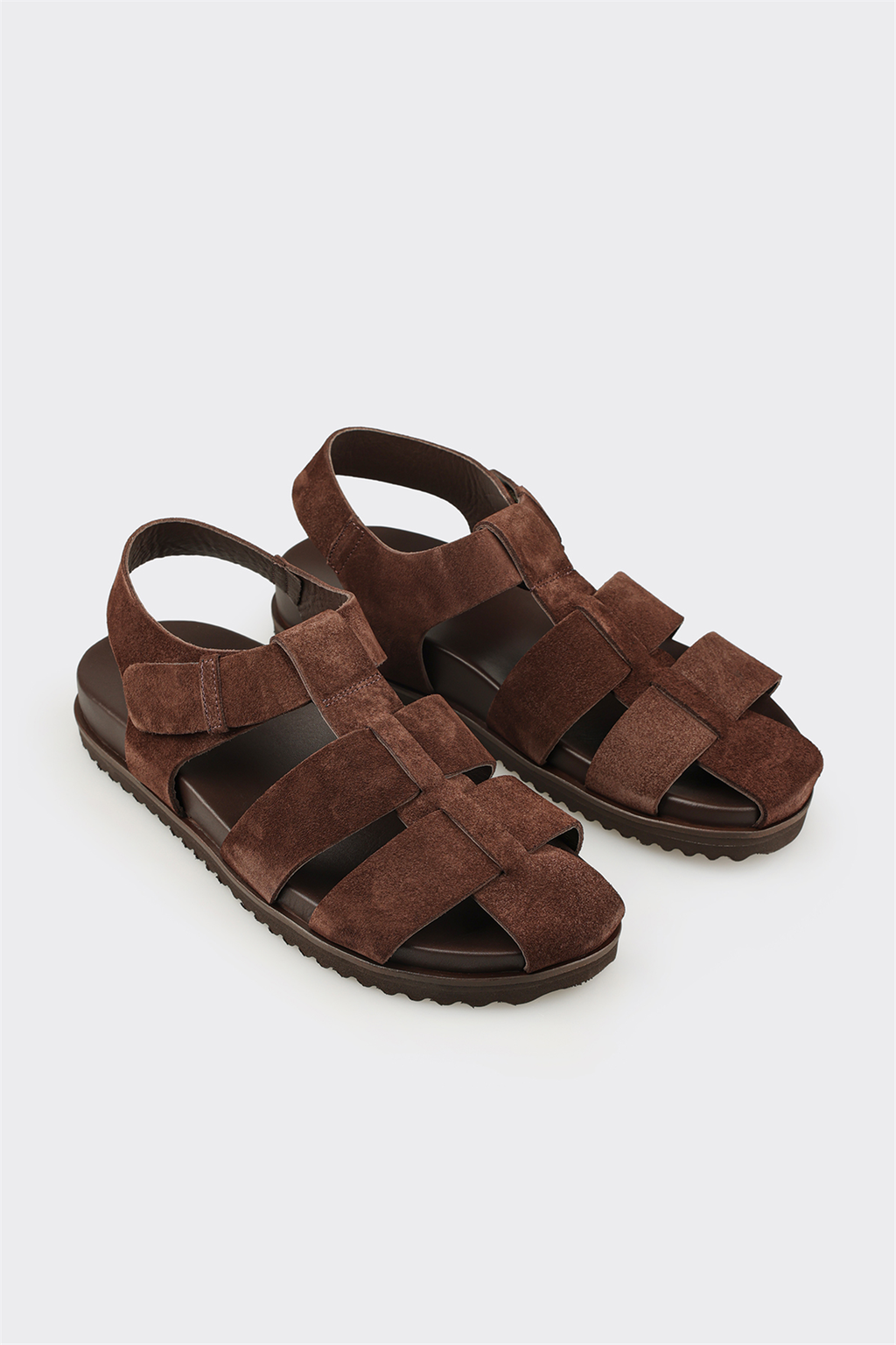 Brown Leather Men's Sandal
