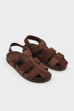 Brown Leather Men's Sandal
