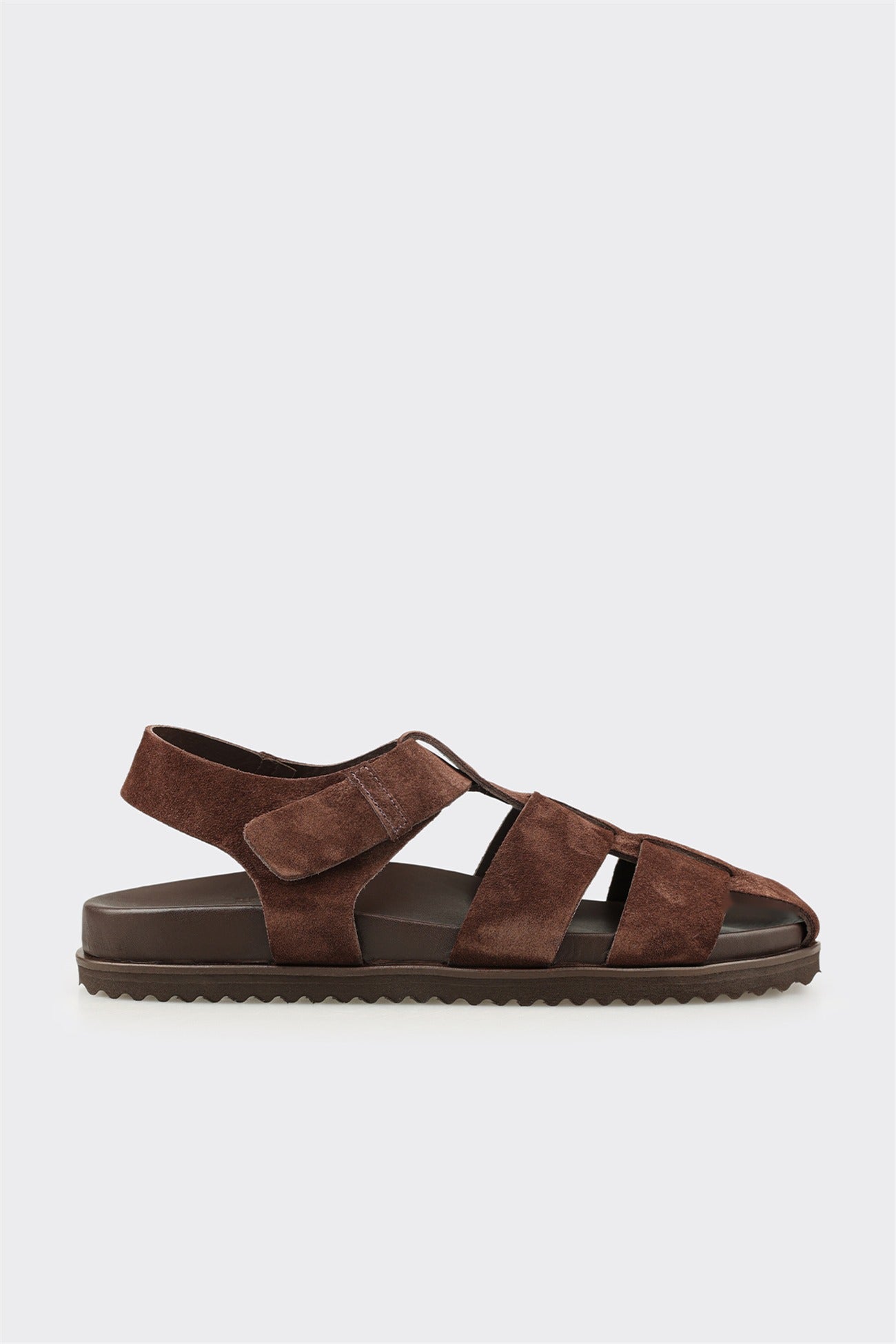 Brown Leather Men's Sandal