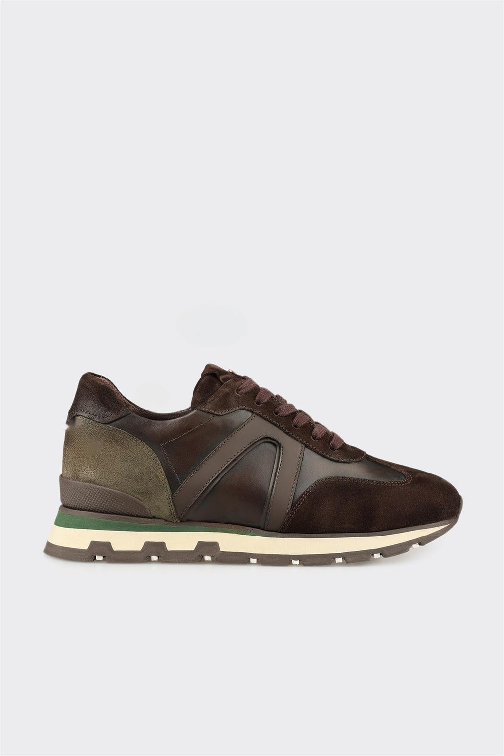 Brown Leather Men's Sneaker