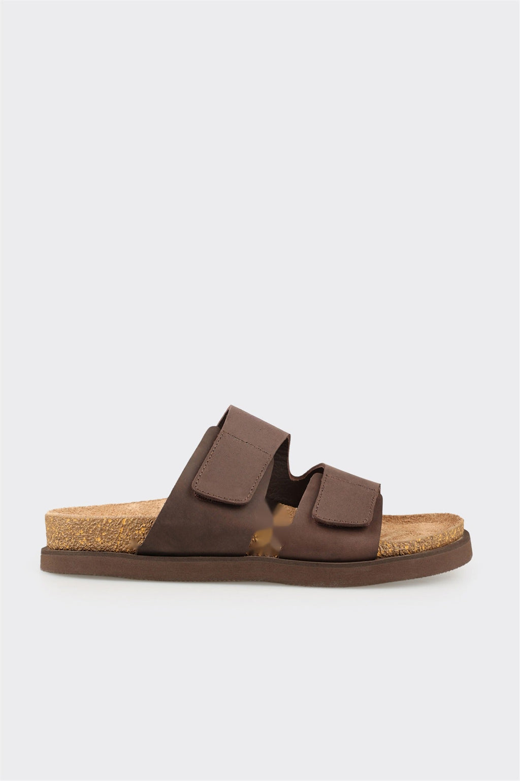 Brown Leather Men's Mule
