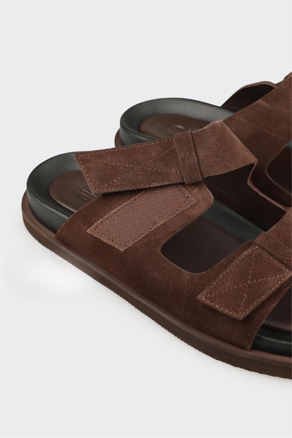 Brown Leather Men's Mule