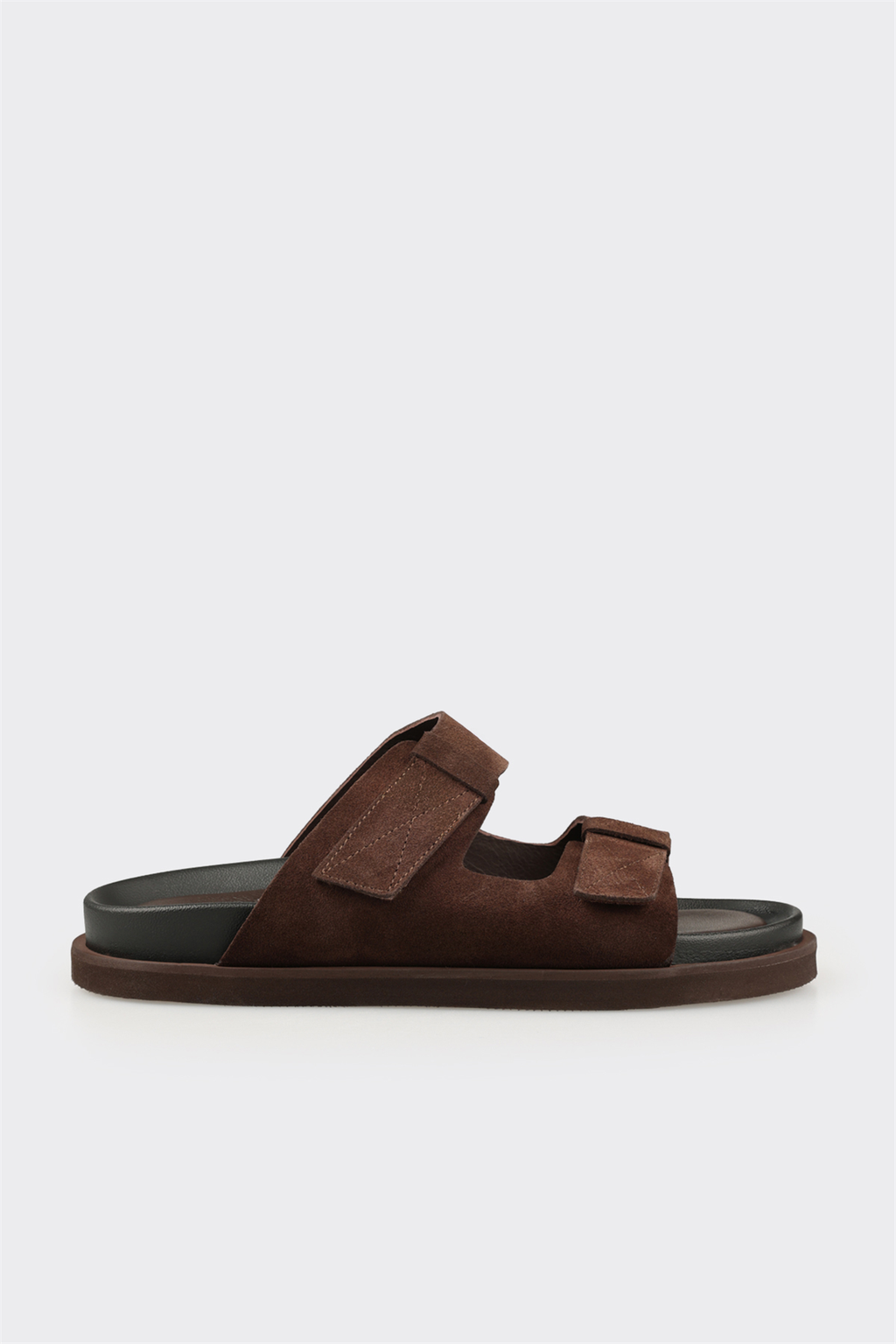 Brown Leather Men's Mule