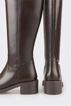 Brown Leather Women's Tall Boot
