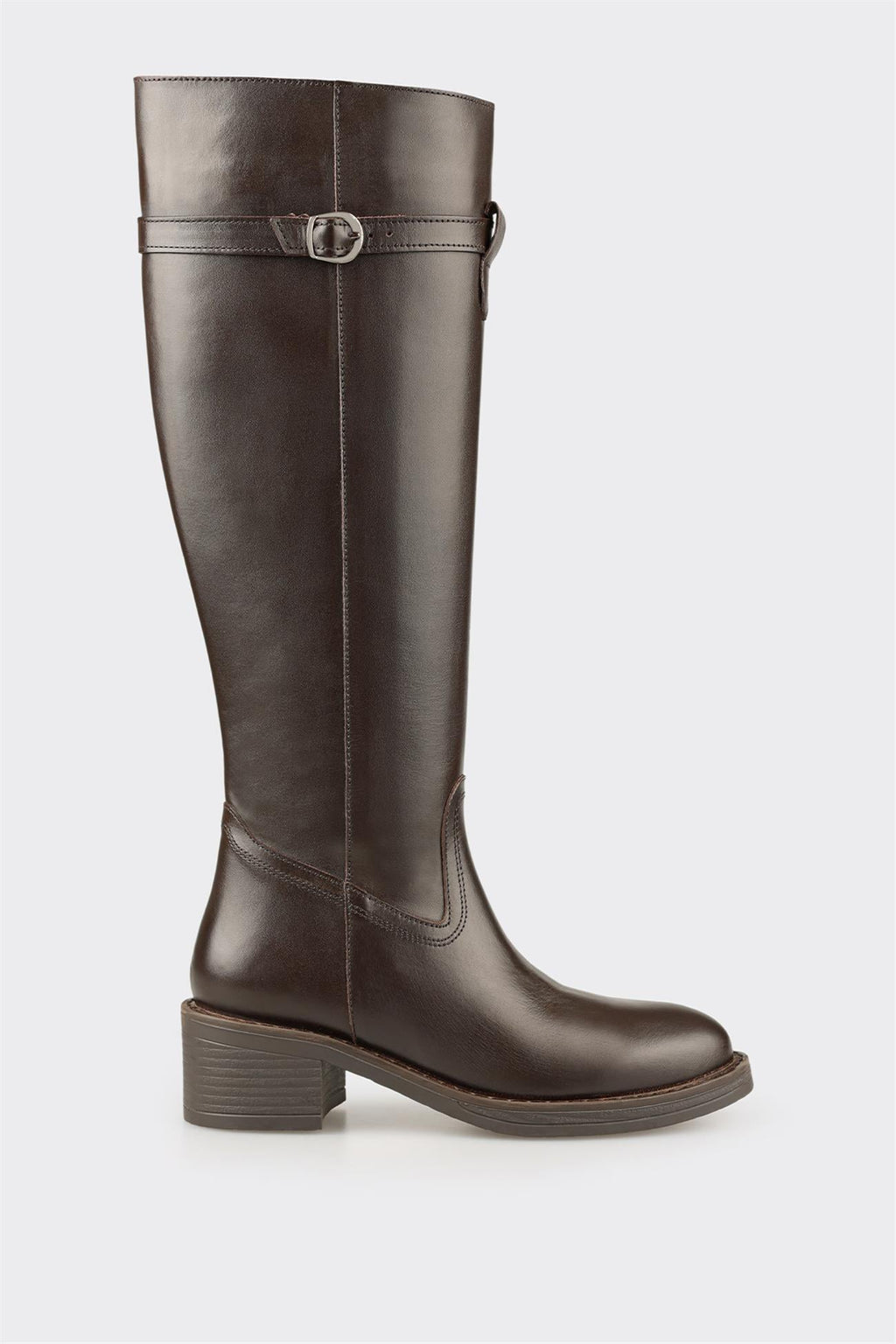 Brown Leather Women's Tall Boot