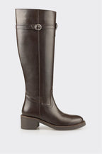 Brown Leather Women's Tall Boot