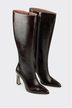 Brown Leather Women's Tall Boot