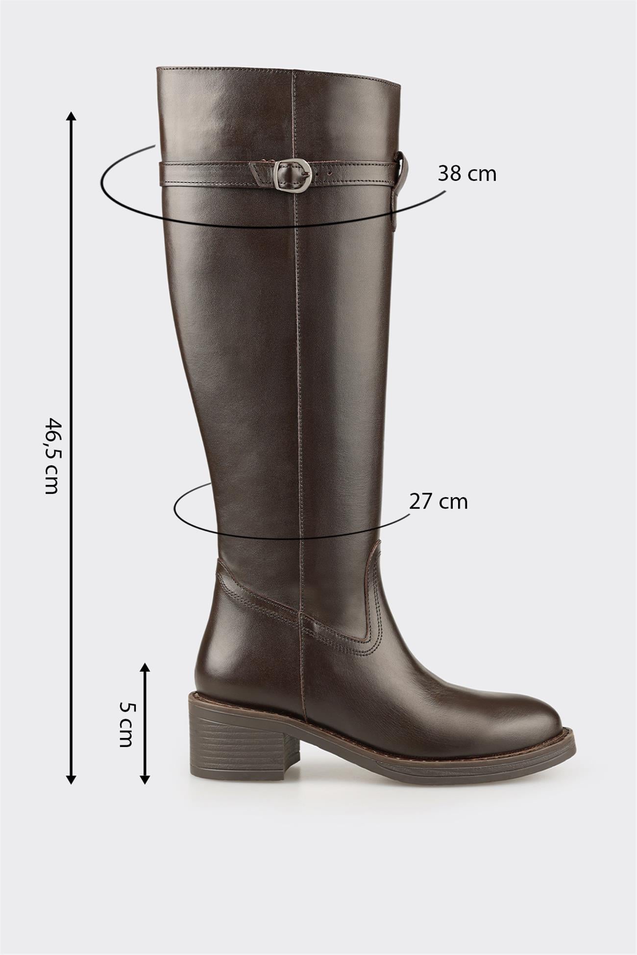 Brown Leather Women's Tall Boot