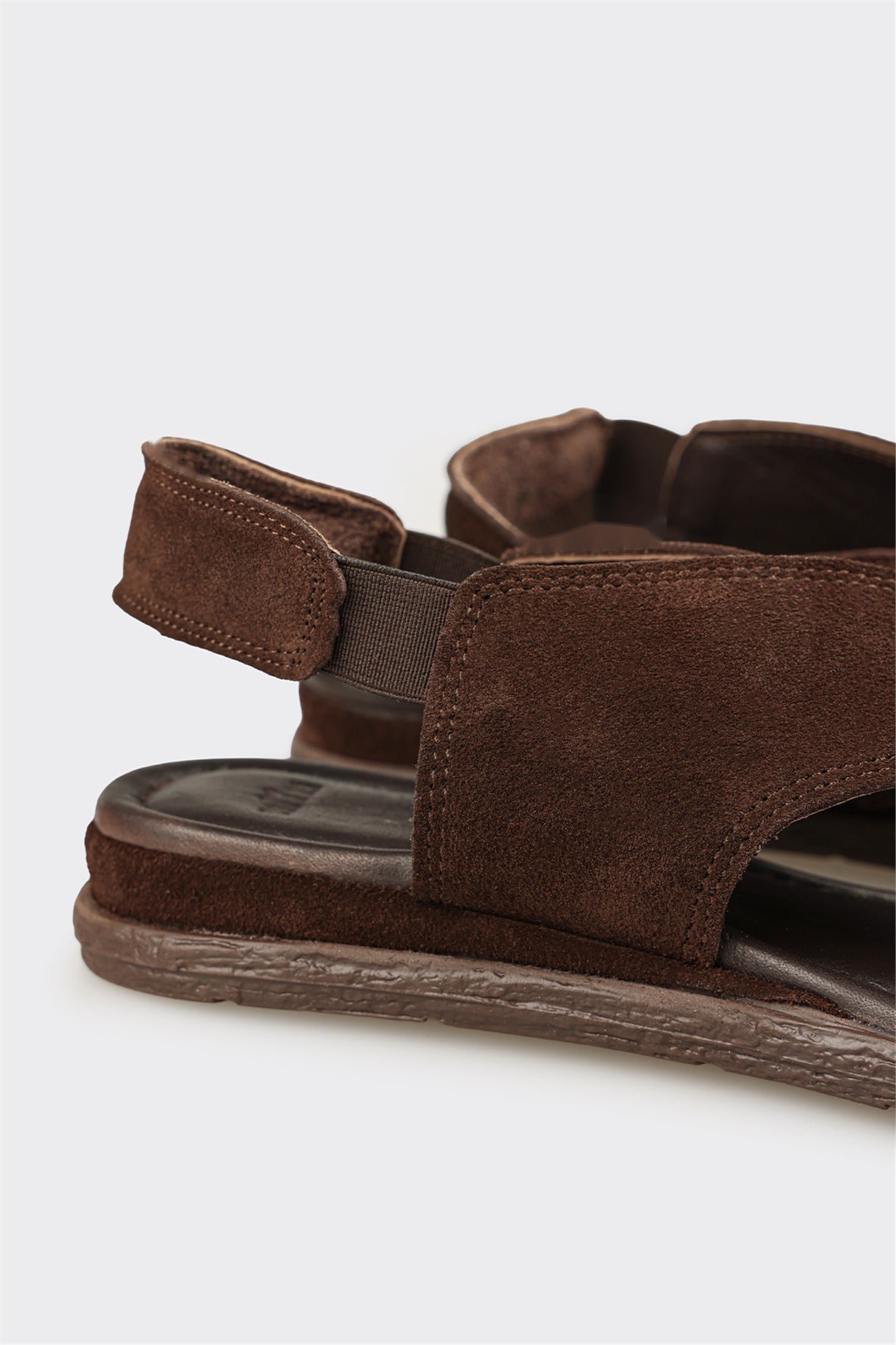 Brown Leather Women's Flat Sandal