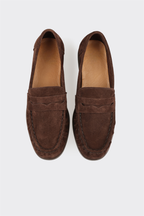 Brown Leather Women's Casual Shoe