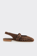Brown Leather Women's Casual Shoe