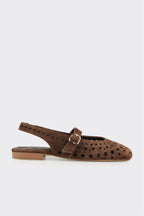 Brown Leather Women's Casual Shoe