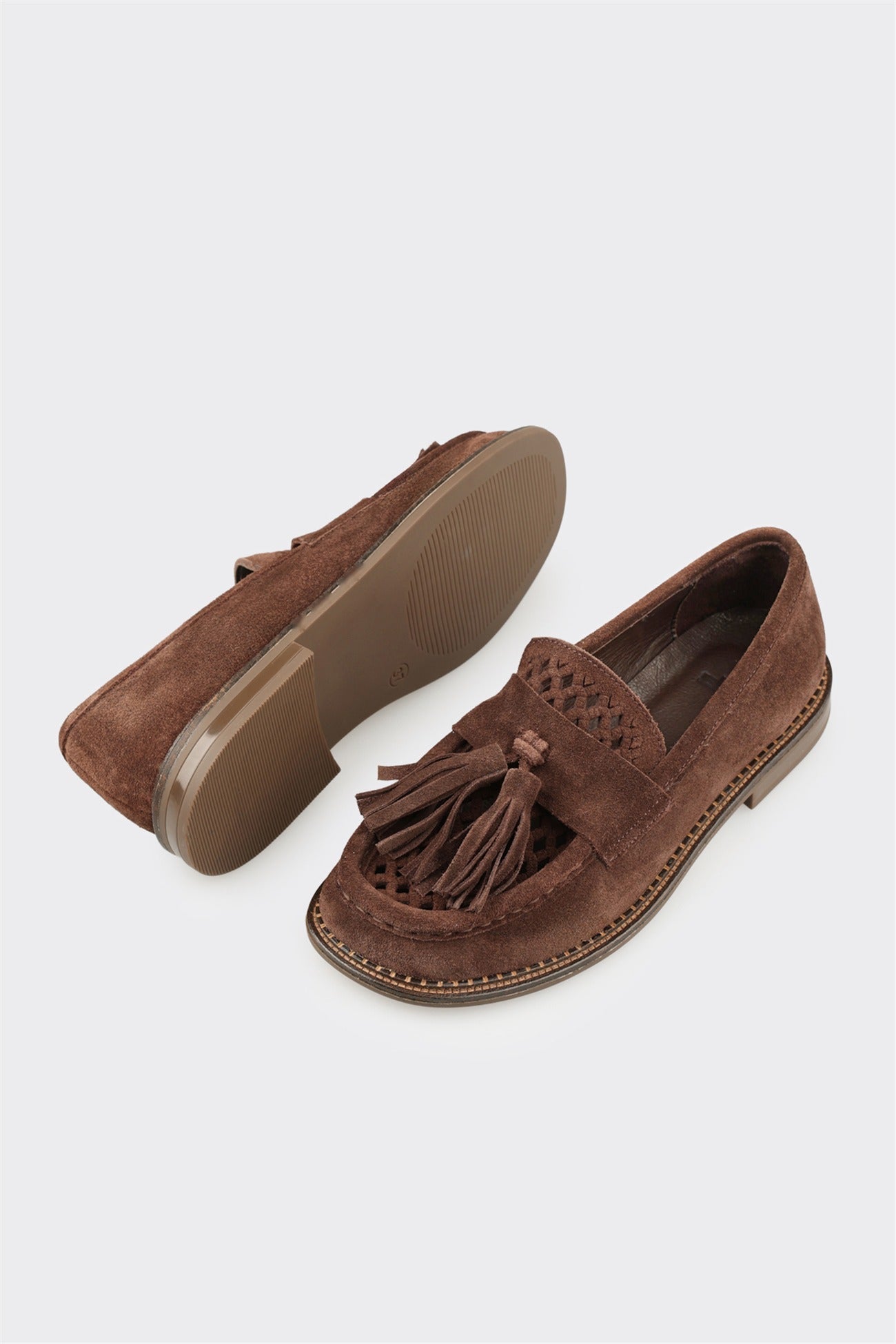 Brown Leather Women's Casual Shoe