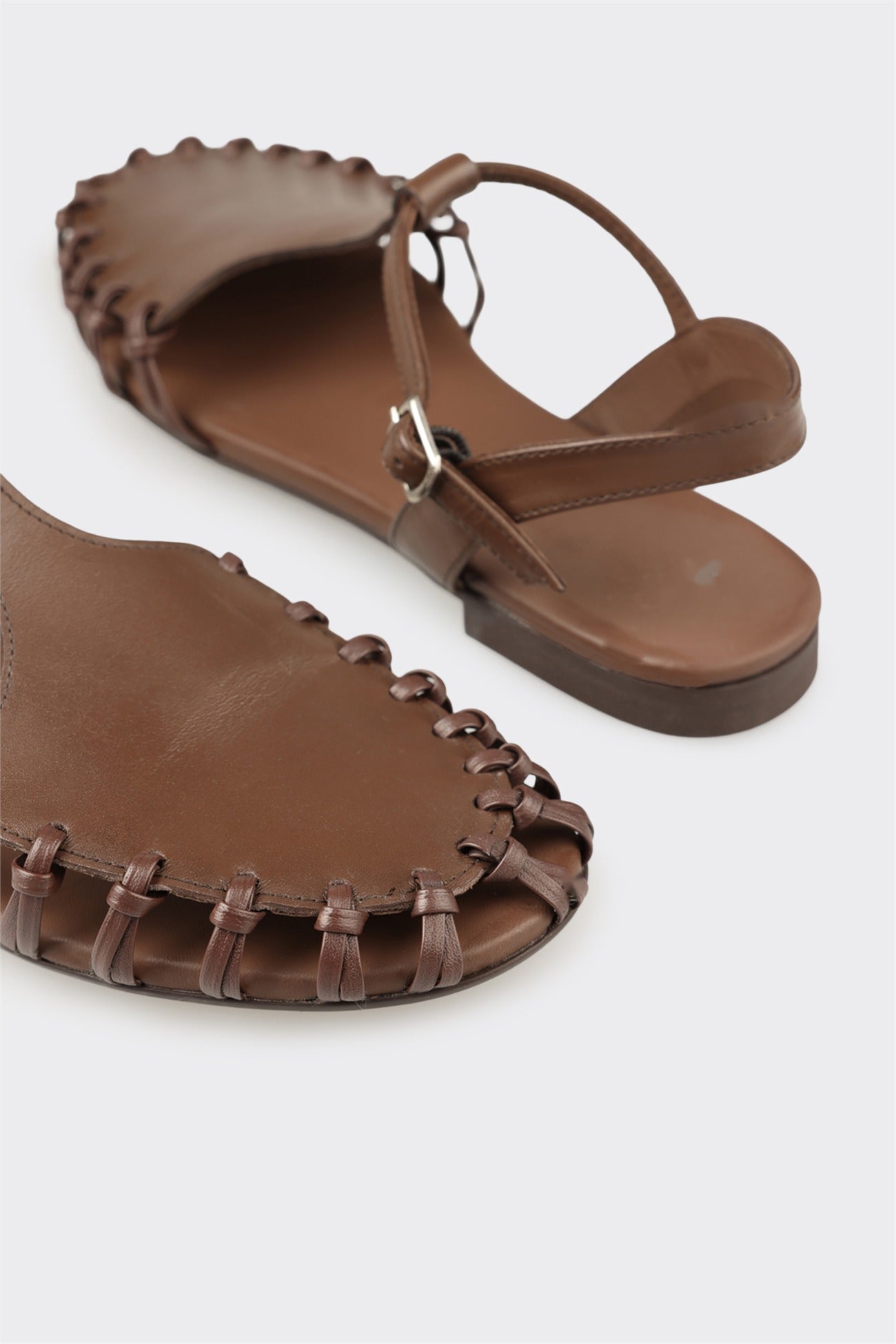 Brown Leather Women's Casual Shoe