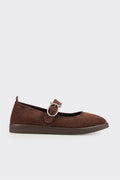 Brown Leather Women's Casual Shoe