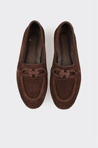 Brown Leather Women's Casual Shoe