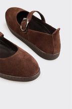 Brown Leather Women's Casual Shoe