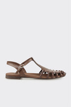 Brown Leather Women's Casual Shoe