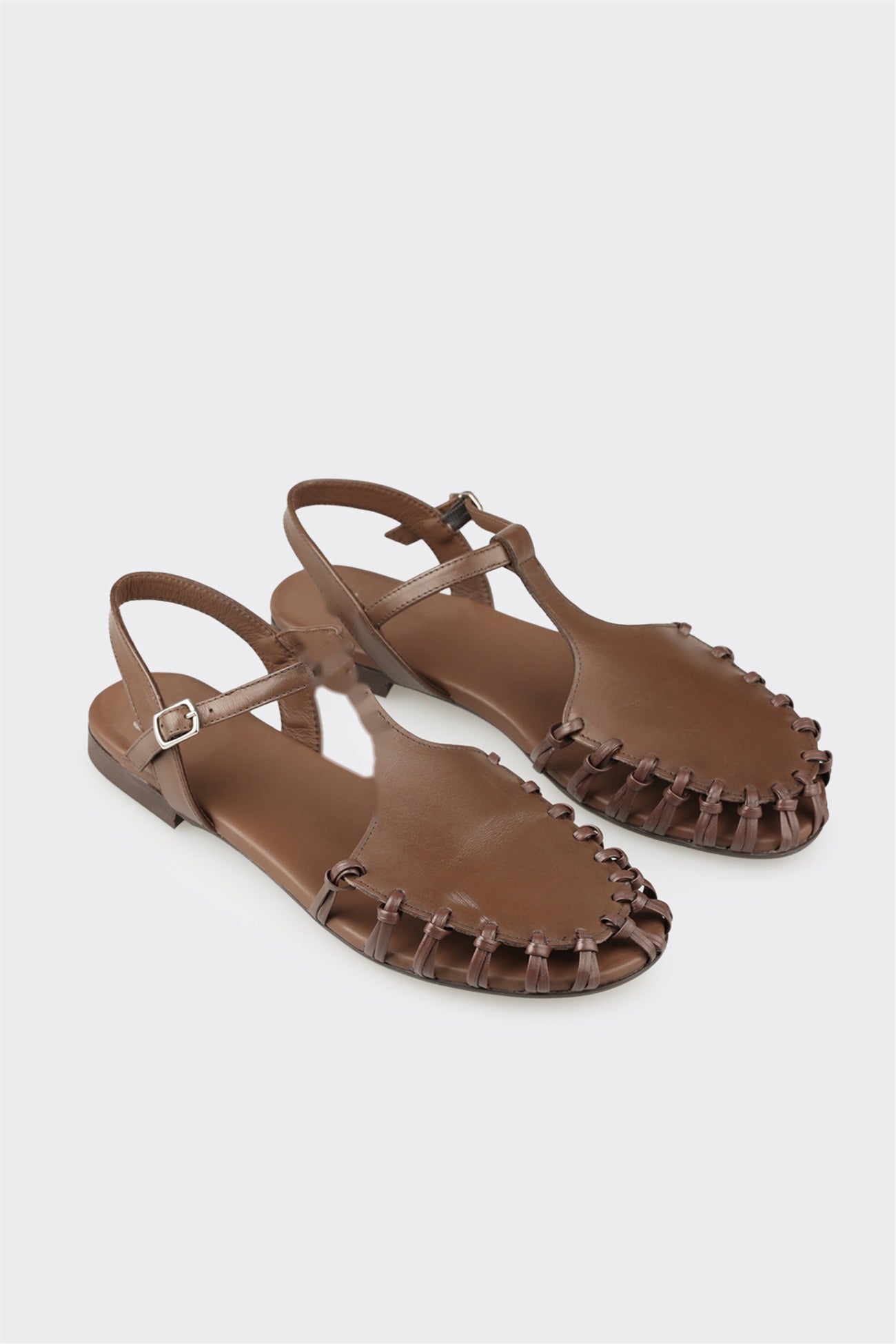 Brown Leather Women's Casual Shoe