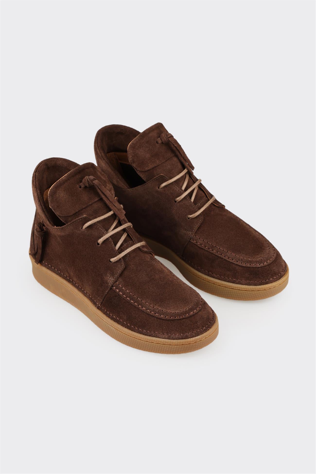 Brown Leather Women's Casual Boot