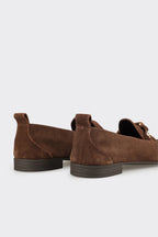 Brown Leather Women's Loafer