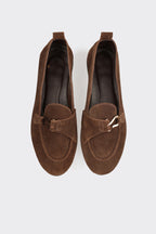 Brown Leather Women's Loafer