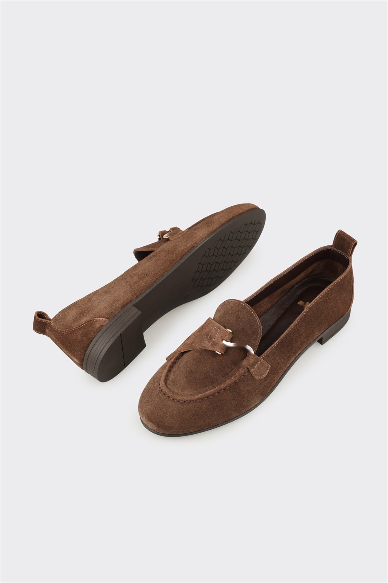 Brown Leather Women's Loafer