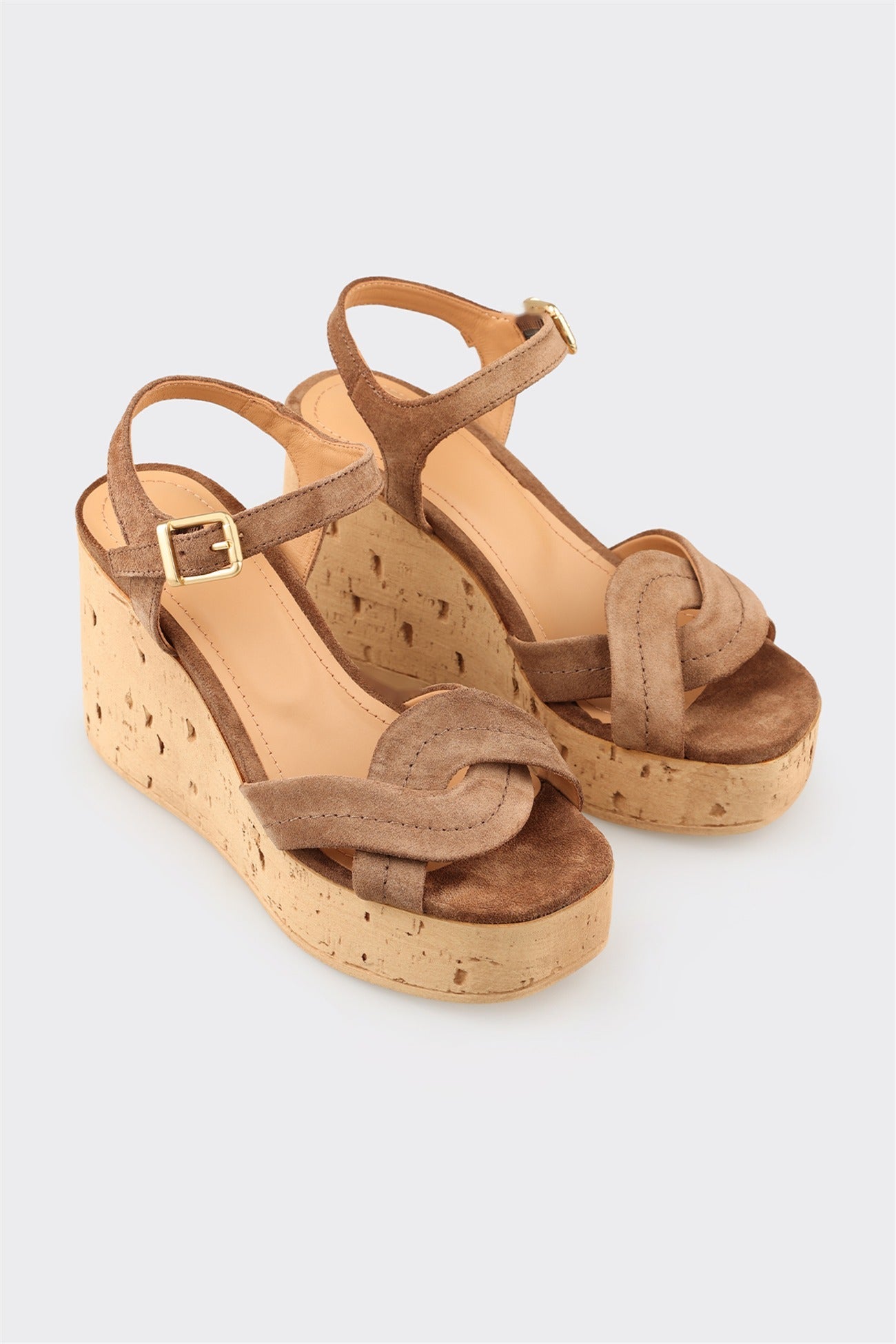 Brown Leather Women's Sandal