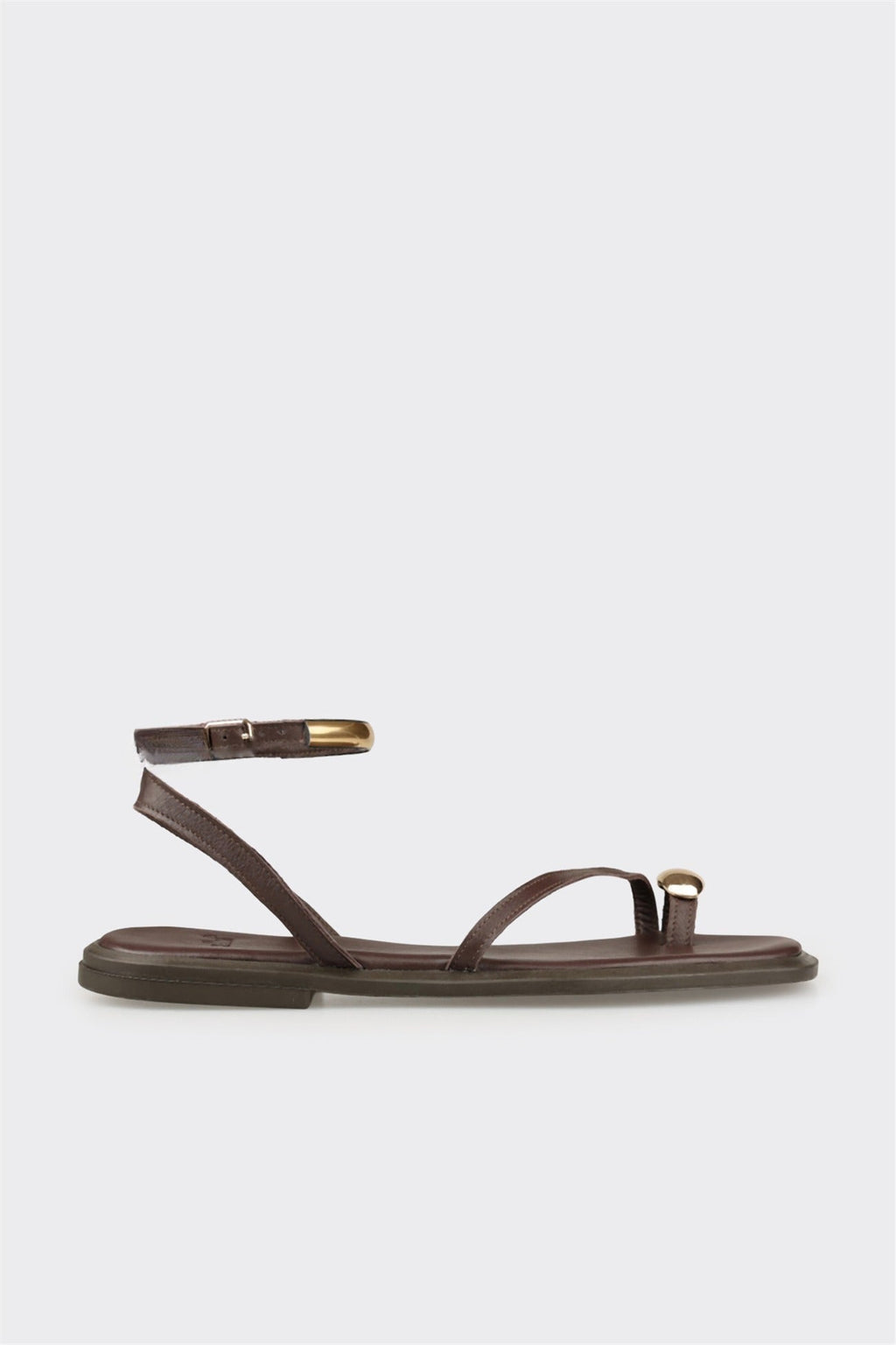 Brown Leather Women's Sandal