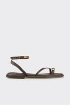 Brown Leather Women's Sandal