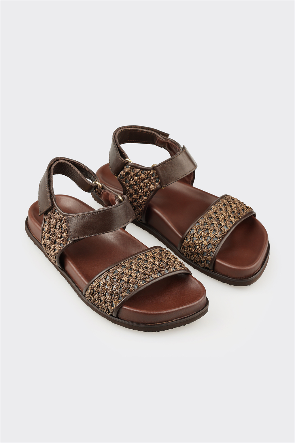 Brown Leather Women's Sandal