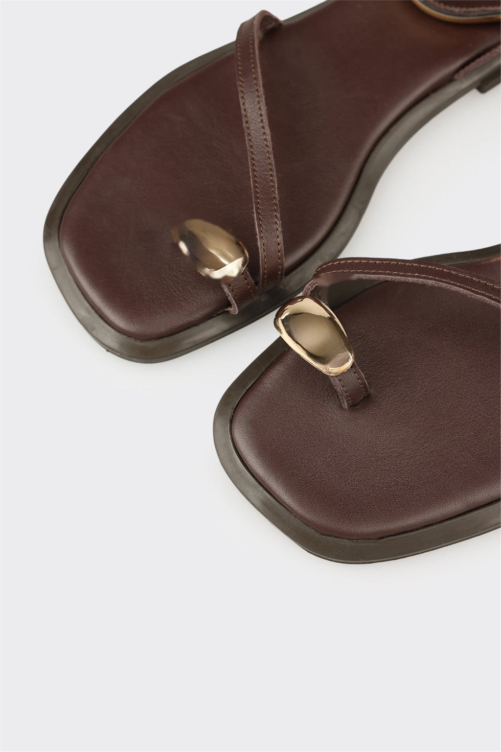 Brown Leather Women's Sandal