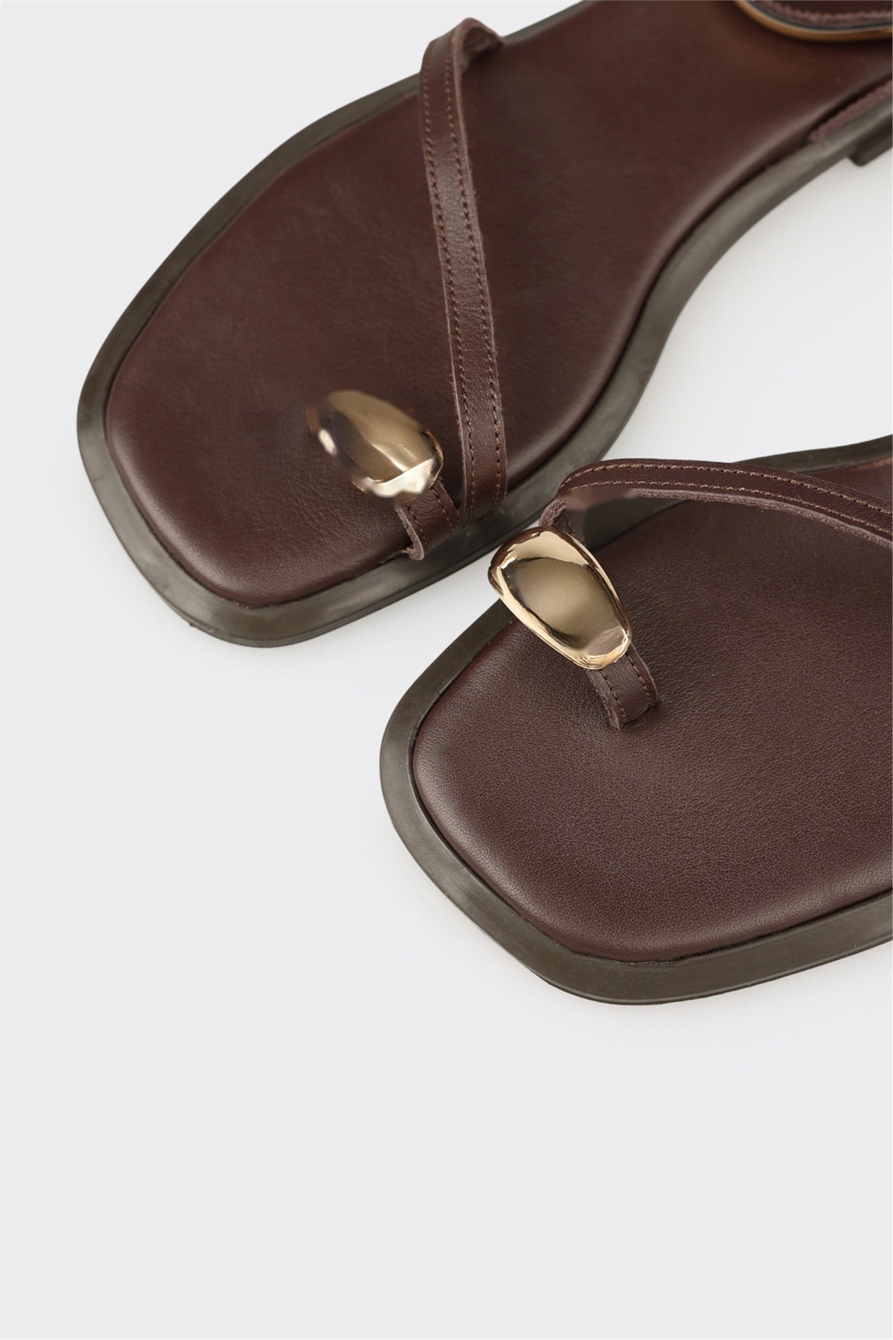 Brown Leather Women's Sandal