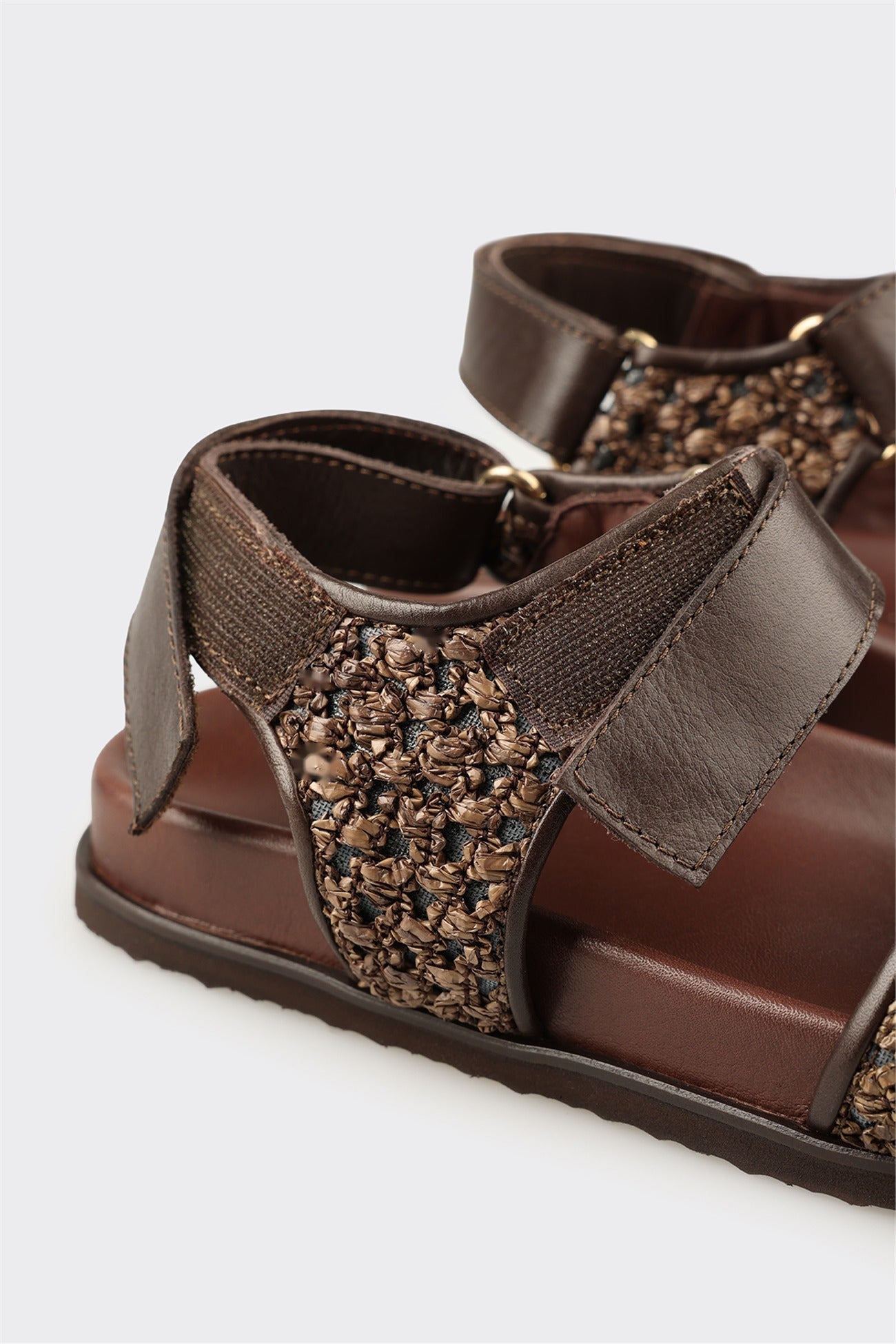 Brown Leather Women's Sandal