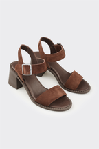 Brown Leather Women's Sandal