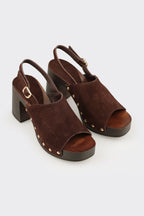 Brown Leather Women's Sandal