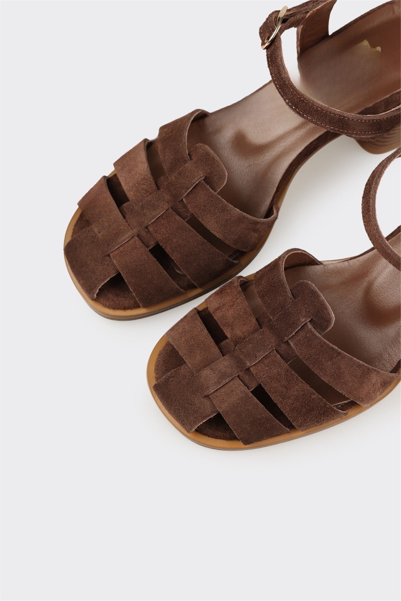 Brown Leather Women's Sandal