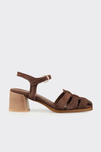 Brown Leather Women's Sandal