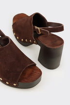 Brown Leather Women's Sandal