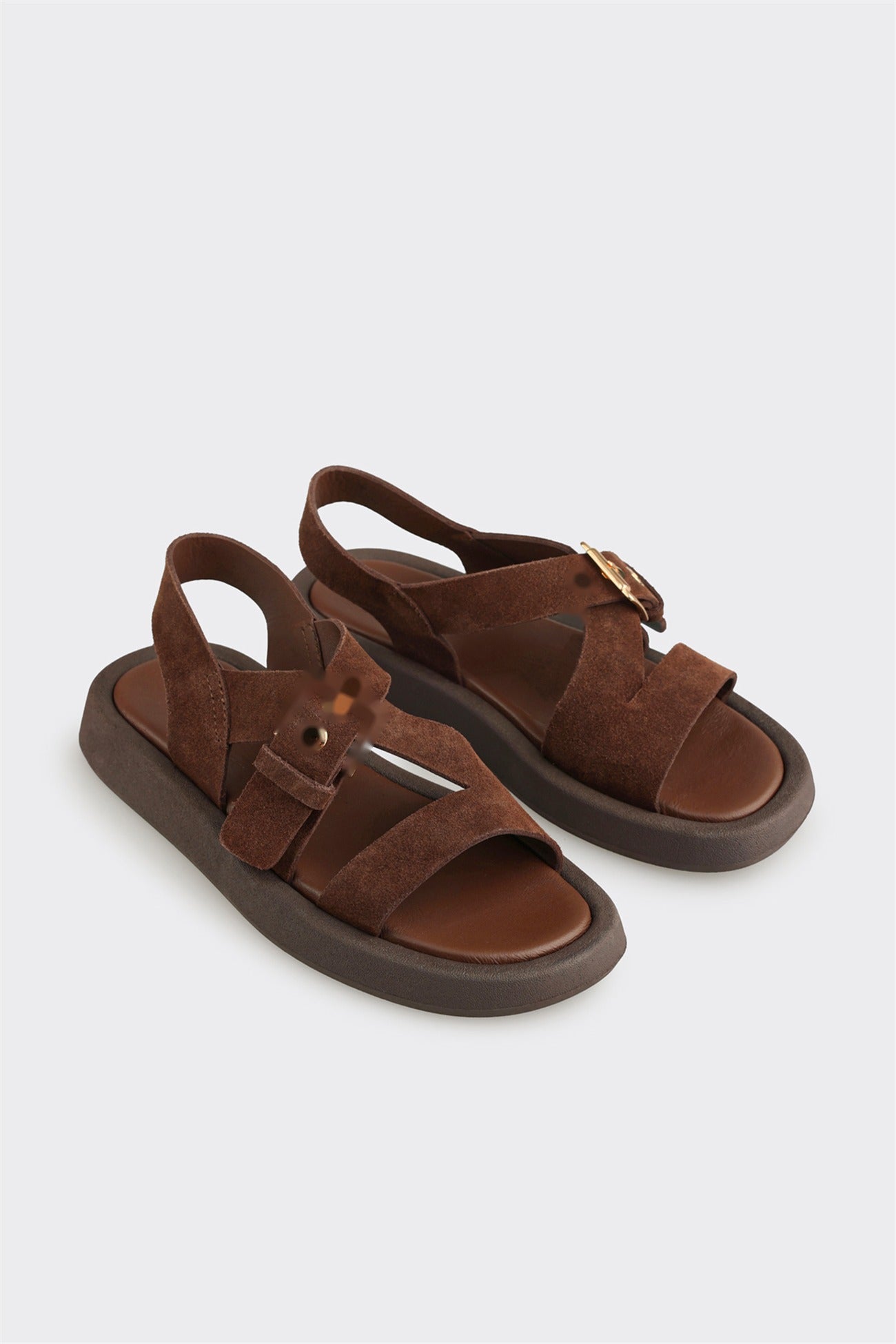 Brown Leather Women's Sandal