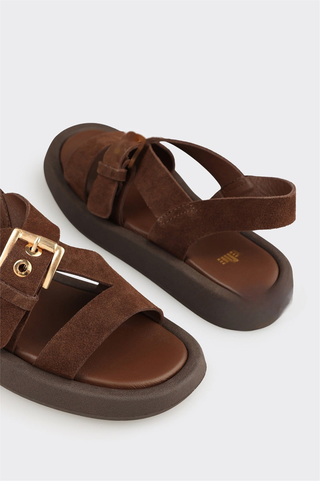Brown Leather Women's Sandal