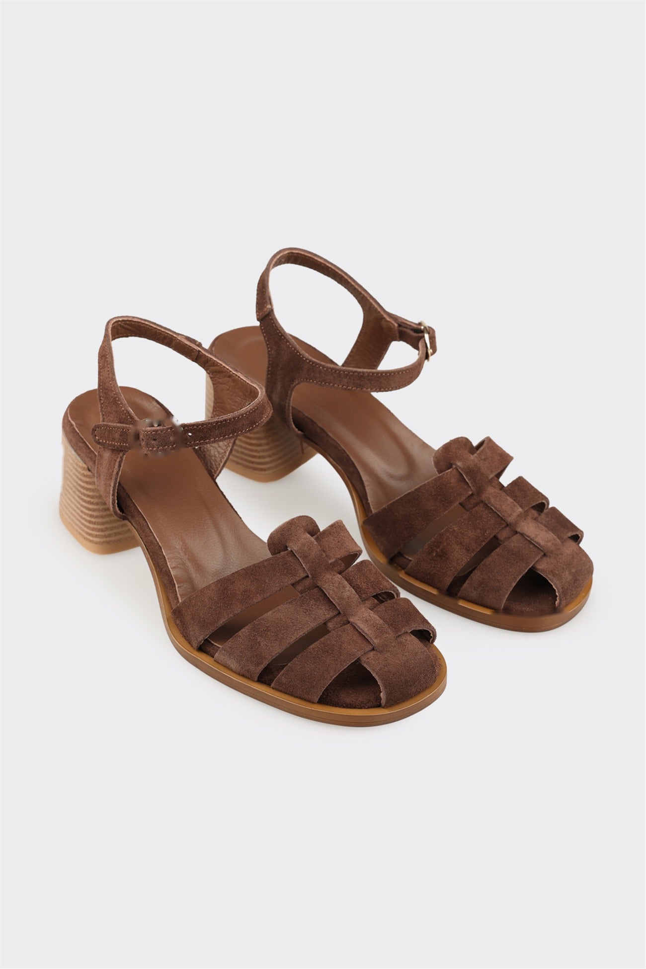 Brown Leather Women's Sandal