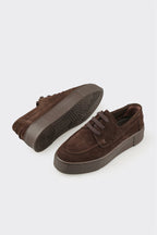 Brown Leather Women's Sneaker