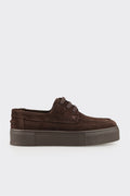 Brown Leather Women's Sneaker