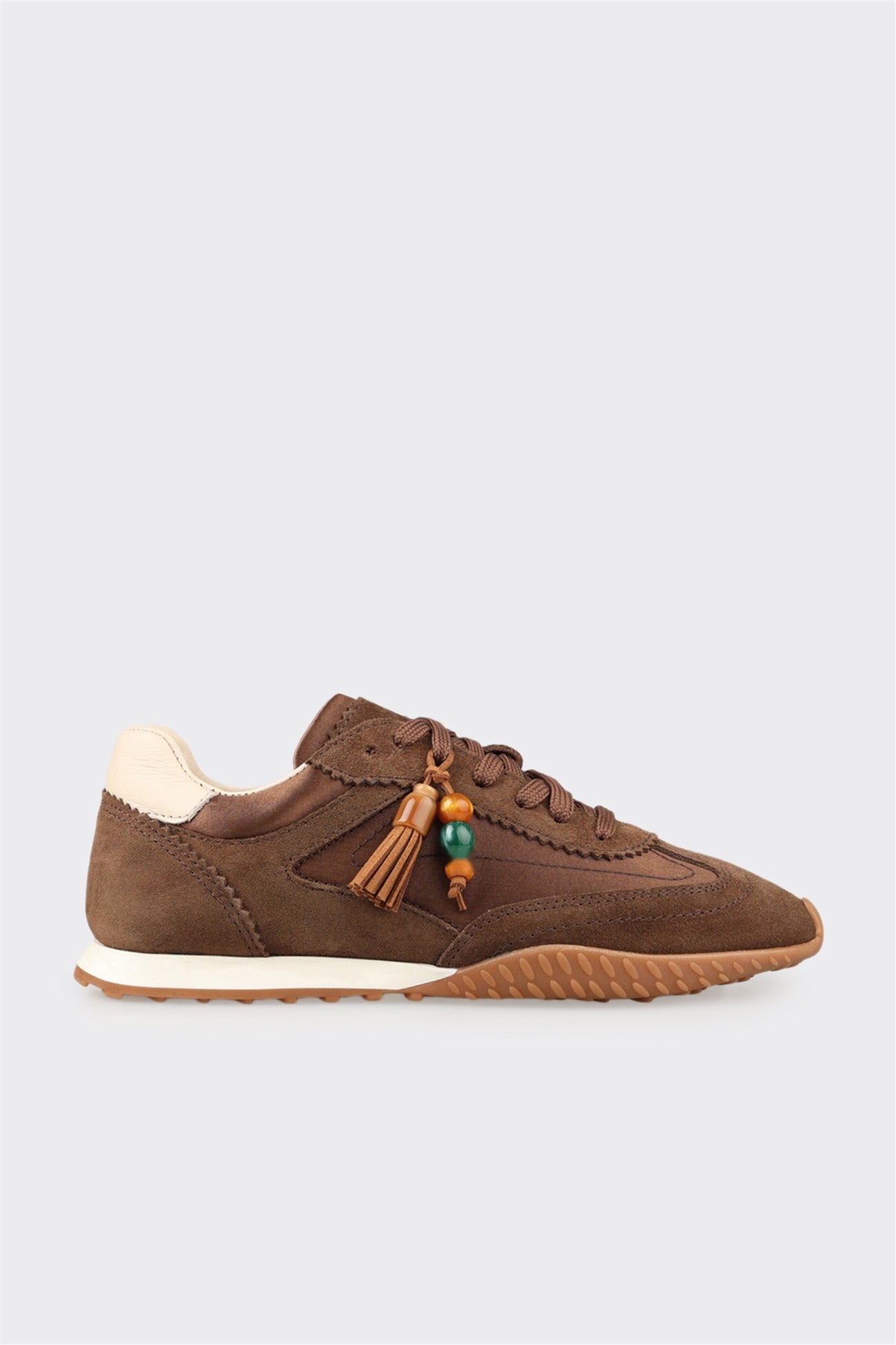 Brown Leather Women's Sneaker