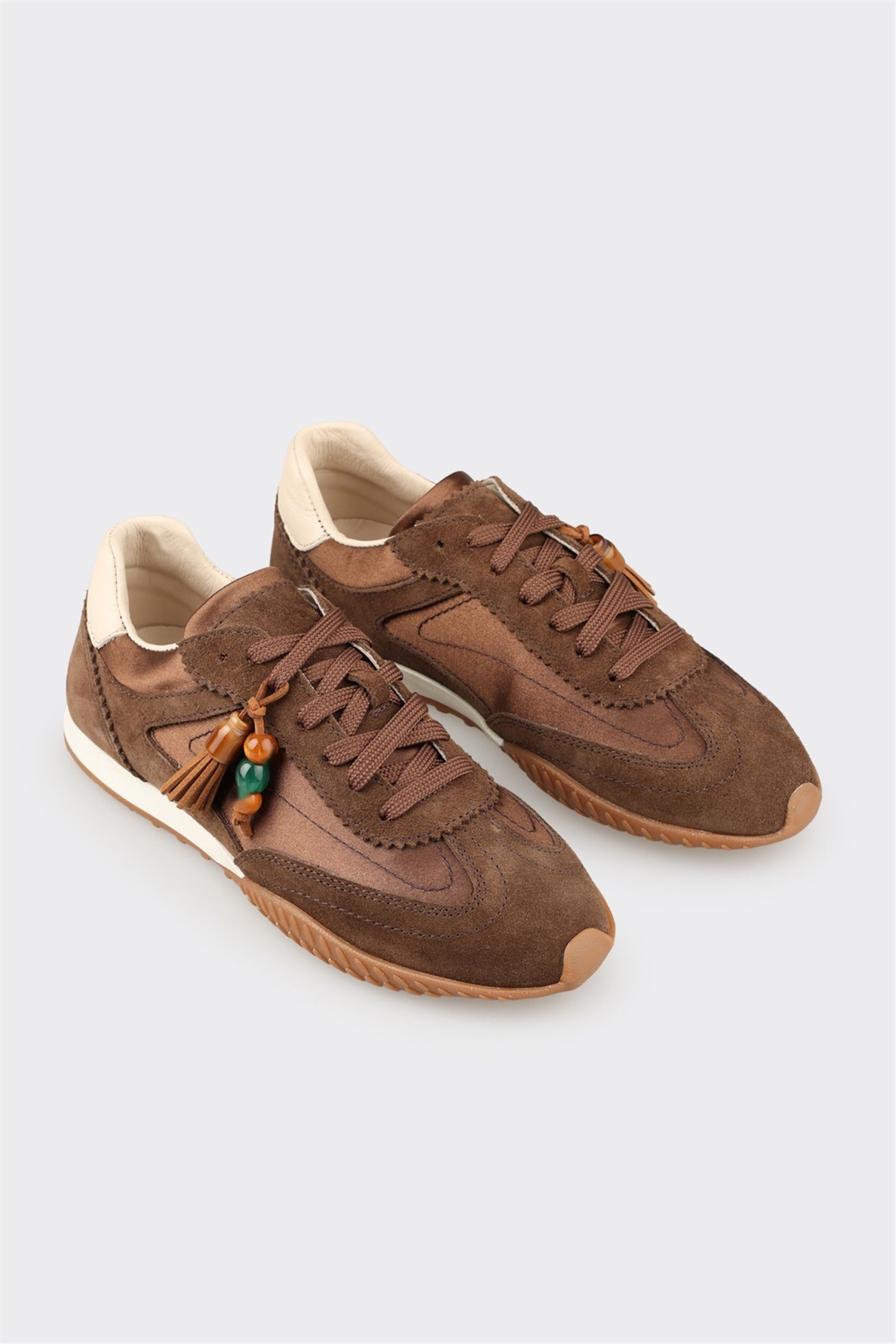 Brown Leather Women's Sneaker