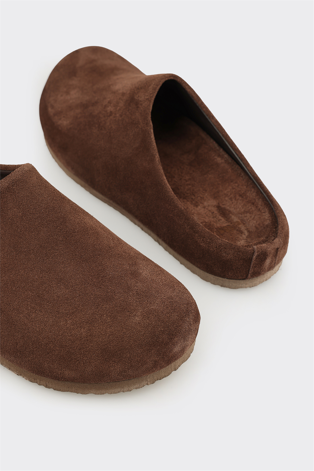 Brown Leather Women's Mule