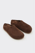 Brown Leather Women's Mule