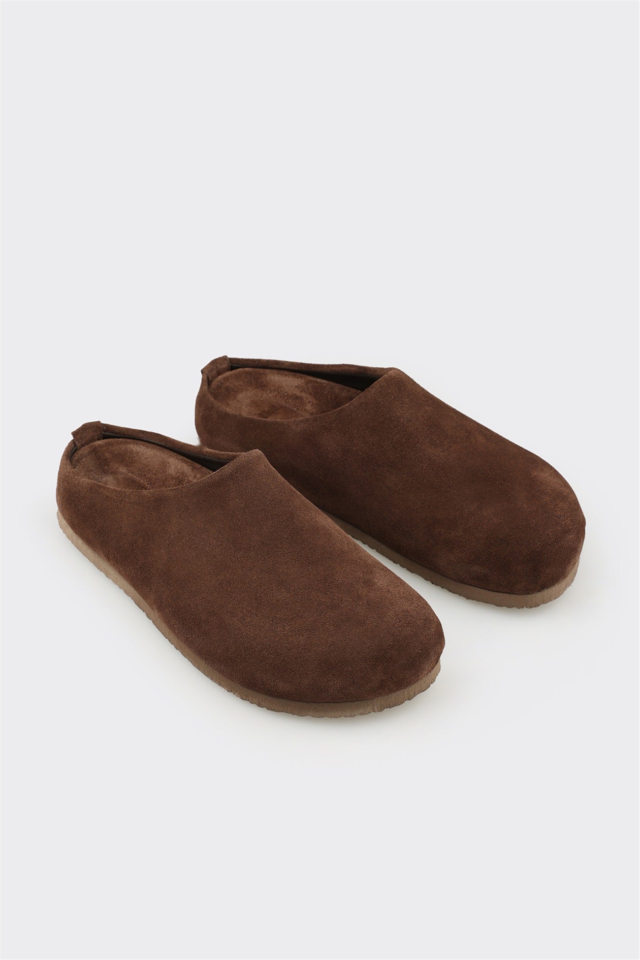 Brown Leather Women's Mule